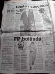 Hürriyet Gazetesi - 5 Nisan 2000 - Nuri Ergin İle Alaattin Çakıcı'yı Ayırdılar - Kahpe Bizans Gişede Yılmaz Güney'i Tuş Etti - Fazilet Partisi Bölündü - Cumhurbaşkanlığı Süleyman Demirel Ya Çankaya Ya Güniz Sokak - Erdal İnönü Aday Değilim - Abdullah Gül - Tansu Çiller - Mesut Yılmaz