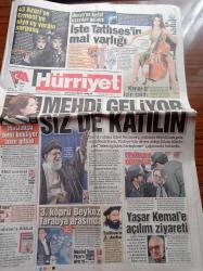 Hürriyet Gazetesi - 19 Ağustos 2009 - İşte İbrahim Tatlıses'in Mal Varlığı - Beren Saat Kanal D İçin Viyolonsel Çaldı - 43 Azeriye Eurovision'da Niye Ermeni'ye Oy Verdin Sorgusu - İran Ruhani Lideri İslam Ülkelerine Mehdi Geliyor Siz De Katılın Dedi - Yaşar Kemal'e Açılım Ziyareti - 3. Köprü Beykoz Tarabya Arasında - Taliban'a 2. Darbe