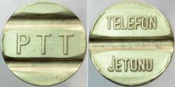 Efemera - PTT ANKESÖRLÜ TELEFON KÜÇÜK JETON. 22 mm ÇAPINDA. 80Lİ 90LI YILLAR. - kitantik - kitaLog