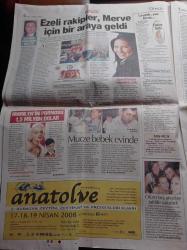 Hürriyet Gazetesi - 15 Nisan 2008 -  Yaşar Kemal'den Gülriz Suriri'ye Hişt Küçük Hanım Tanışabilir Miyiz - Zemzem Tower Ucuz Olduğu İçin Aldık - Pippa Bacca Beyaz Tabutla Toprağa Verilecek - Köksal Toptan'a 301 Uyarısı - Hamit ve Halil Altıntop Kardeşlerin Banka Hesabı Federasyon Çalışanı Bir Kadın Tarafından Boşaltılmış