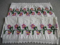 KANAVİÇE İŞLEMELİ - ÇİFT KİŞİLİK YASTIK