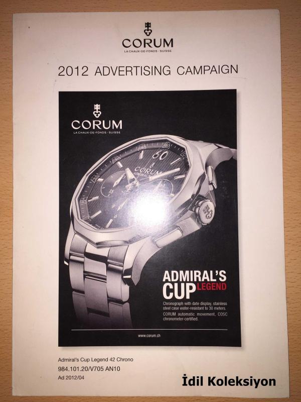 Saat CORUM La Chaux De Fonds Suisse 2012 Advertising Campaign