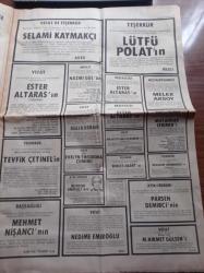 Hürriyet Gazetesi - 8 Kasım 1985 - Ünlülerin Terzisi Yıldırım Mayruk'tan Derya Arbaş'a Türbanlı Gelinlik - AIDS Kurbanı Nurettin'in Mirası Eşcinseller Derneği'ne Mi Kalacak - Necdet Calp - Herkes SHP'ye Alışsın - DYP Genel Başkanı Hüsamettin Cindoruk Avrupa Tipi Komünist Parti Kurulabilir - Başbakan Turgut Özal 26 Liraya Yumurta Ucuz - Marilyn Monroe