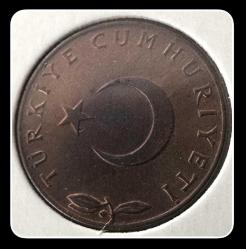 1972 - 5 KURUŞ ÇİL (TCM972) Natürel
