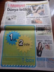 Milliyet Gazetesi - 4 Ocak 2004- Popstar Biter Armağan Çağlayan Ekranlara Veda Eder - Ali Babacan Mutlu Son 28 Yılın En Düşük Enflasyonu - Vicdan Mafyası - Kiralık Katil Atanur Çevikkol'un İtirafları - Mısır Uçağı Denize Çakıldı 148 Ölü - İrtica Faaliyetleri Sebebiyle Basılan Menzil Dergahına İftar Yemeğine Katılan Hüsrev Kutlu - Doğum Gününün Gizli Dili - Ünlülerin Doğum Tarihi Karakter Analizi