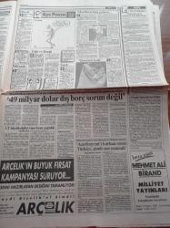 Milliyet Gazetesi - 9 Kasım 1991 - Devletin En Üst Birimlerinde PKK Değerlendirmesi Ayaklanma Hazırlığı - Süleyman Demirel Bakanlarını Seçiyor - Hüsamettin - Tansu Çiller - Yıldırım Aktuna - Cavit Çağlar - Ermenistan'ın Umudu Türkiye - Turgut Özal'a Lüks Yasağı - DTCF'de Türban Darbesi - Dünya Bankası Türkiye'nin Borçları Sorun Değil - Komünizmi Çökerten Türk Gültekin Köksal - Şener Şen