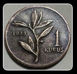 LOT.5 » 1973 - 1 KURUŞ (TCM1973) “BAKIR”