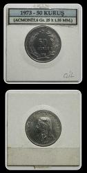 1973 Yılı 50 KURUŞ (ÇİL+) TCM73