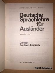 Deutsche Sprachlehre für Auslander : Glossar Deutsch , Englisch - Heinz Griesbach - Dora Schulz - Max Hueber Verlag - Almanca Kitap (Yabancılar için Almanca dil eğitimi)