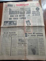 Milliyet Gazetesi - 10 Nisan 1968 -  Diyanet İşlerinde 3 Daire Başkanı Ata'nın Resimlerini  Odalarından Kaldırdı -New York Valisi Rockefeller -Meksika Güreş Takımı Geliyor -  Galatasaray Bandırma Önünde İmza- Zenci Lider Doktor Martin Luther King İçin Tören Yapıldı - Diyanet İşleri Başkanı İbrahim Elmalı Millet Partisi Teşkilatına Bir Genelge Gönderdi -  Haber Ajansı Muhabirlerinden Orhan Kantoğlu Vuruldu - Elmalı İlçesinde Durum Gerginleşti - İsrail İşgali Durmuyor - Emlak Kredi Bankası 100 Bin Lira Bağışladı