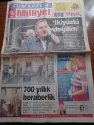 Milliyet Cumartesi Gazetesi - 1 Aralık 2001 - Ali Poyrazoğlu Fotoğrafı - Michael Haneke'nin Cannes Film Festivali'nde Büyük Ödül Kazanan Filmi Gösterime Girdi - Piyanist Filmi- 13 Ankara Film Festivali - 2. İzmir Kısa Film Günleri - Mustafa Altıoklar - Tüp Bebek Ve Prenses Süreyya - Kelis'in Hızlı Yükselişi - 350 Yıllık Zülfaris Sinagogu Restore Edildi Ve Müze Oldu