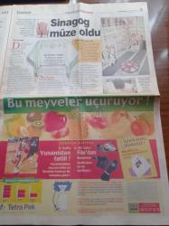 Milliyet Cumartesi Gazetesi - 1 Aralık 2001 - Ali Poyrazoğlu Fotoğrafı - Michael Haneke'nin Cannes Film Festivali'nde Büyük Ödül Kazanan Filmi Gösterime Girdi - Piyanist Filmi- 13 Ankara Film Festivali - 2. İzmir Kısa Film Günleri - Mustafa Altıoklar - Tüp Bebek Ve Prenses Süreyya - Kelis'in Hızlı Yükselişi - 350 Yıllık Zülfaris Sinagogu Restore Edildi Ve Müze Oldu