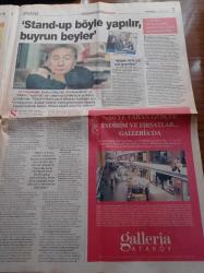 Milliyet Cumartesi Gazetesi - 1 Aralık 2001 - Ali Poyrazoğlu Fotoğrafı - Michael Haneke'nin Cannes Film Festivali'nde Büyük Ödül Kazanan Filmi Gösterime Girdi - Piyanist Filmi- 13 Ankara Film Festivali - 2. İzmir Kısa Film Günleri - Mustafa Altıoklar - Tüp Bebek Ve Prenses Süreyya - Kelis'in Hızlı Yükselişi - 350 Yıllık Zülfaris Sinagogu Restore Edildi Ve Müze Oldu
