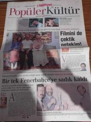 Milliyet Popüler Kültür Gazetesi - 25 Eylül 2003 - Emniyet Mafya Magazinin Yolları Aynı İsimde Kesişti Hüseyin Kocadağ - Susurluk Kazasında Arabayı Kullanan Polis Şefi Hüseyin Kocadağ Bir Tek Fenerbahçe'ye İhanet Etmedi - Yılmaz Erdoğan Vizontele 2 Filminde 12 Eylül'ü Anlatıyor - Deniz  Akkaya - Tuba Ünsal - Davut Güloğlu - Dinsel Azizeler Cinsel Fahişelere Dönüştü