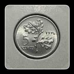 1976 Yılı 5 KURUŞ (TCM76) ÇİL