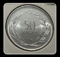1976 Yılı 50 KURUŞ (ÇİL+) TCM76