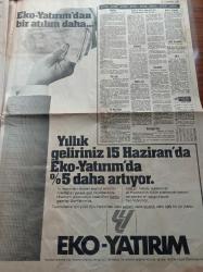 Milliyet Gazetesi - 10 Haziran 1981 - MLSPB'nin 4 Lideri Ölü Ele Geçti - Marksist Leninist Silahlı Propaganda Birliği - Mahir Çayan Ve Deniz Gezmiş'ten Sonra En Tehlikeli Şehir Gerillası Tamer Arda - Bebek Yüzlü Anarşist Doğan Özzümrüt - Hülya Özzümrüt - Mlspb'nin Bazı Eylemleri - Dev Yol'cu Veysel Güney'in İdam Cezası Onaylandı - Batı İsrail Saldırısını Kınıyor