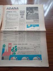 Milliyet Turizm Gazetesi - 1980'li Yıllar - Akdeniz Bölgesi 3 -  Good Year Reklamı: Yılankale - Anavarza Mozaiklerle Dolu - Adana - Deniz İçin Karataş Veya Ayas'a Gitmek Gerek - Mersin - Softa Kalesi - Cennet Cehennem Obrukları- Silifke - Korikos Kalesi - Tarsus Şelalesini Mutlaka Görün - Kız Kalesi - Hatay - Antakya - Pe Re Ja Turistik Kolonyası - Gripin Reklamı