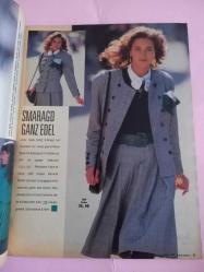 Burda Kadın Moda Dergi 8 Ağustos 1988 Almanca türkçe anlatımı vardir etekler,ceketler,elbiseler,çocuk kıyafetlerı,patronları içindedir