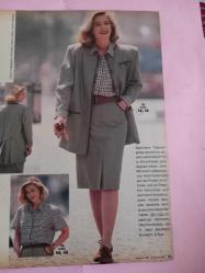Burda Kadın Moda Dergi 8 Ağustos 1988 Almanca türkçe anlatımı vardir etekler,ceketler,elbiseler,çocuk kıyafetlerı,patronları içindedir