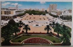 ŞEHİR KARTPOSTALI-FAS/KASABLANKA YUKARDAN ŞEHİR MEYDANI GÖRÜNTÜSÜ,ARKASINA YAZILMAMIŞ,RENKLİ, 10 X 14 CM EBADINDA - 1950'LER, 1960'LAR, 1970'LER, 1980'LER