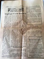 Altıeylül gazetesi-Balıkesir,yerel,taşra basını-Halk ve Halkla Beraber  25 Nisan 1968- 23 Nisan  Büyük  Törenle Kutlandı-  Özdemir Yücel ve Arkadaşları Tiyatro Topluluğu  İnegöl : Akyollu ve  Demircioğlu  - Erkek Sanat Enstitüsünün İzmit Gezisi Çok Başarılı Geçti -Tarihte Güreşçilerimiz - Haftanın  Şarkısı- Dilencilik - İnegölspor 4 İznik Gençlik 0 -            sahibi  Akif  Beceroğlu