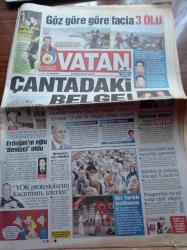 Vatan Gazetesi - 17 Nisan 2006 - Kalbi Olan Haftaya Fenerbahçe Galatasaray Maçını İzlemesin - Recep Tayyip Erdoğan'ın Oğlu Ahmet Burak Erdoğan Denizci Oldu -  Adalet Bakanı Cemil Çiçek'ten Ahmet Necdet Sezer'i Zora Sokacak Belgeler - Profesör Doktor İhsan Doğramacı YÖK Protestolarını Kaçırmam İzlerim - Bild Gazetesi Sordu Eşcinsel Misin Tarkan Yanıt Verdi Hayır - Kutlu Doğum Haftası