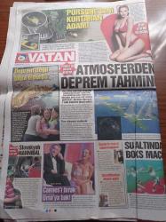 Vatan Gazetesi - 13 Mayıs 2011 - Erdoğan Demirören Beşiktaş'ın Kupasını Görmeden Ameliyata Girmem - Derya Tuna 20 Yıl Sonra İbrahim Tatlıses'e Yeniden Aşık Oldum - İbretlik Cezası Şiddet Mağduru Kadınların Simgesi Olan Ayşe Paşalı'yı Öldüren Eşe Ağırlaştırılmış Müebbet - MHP'nin Kaset Olayı Dış Basında - Bursaspora Tarihi Ceza 3 0 Mağlup Ve 8 Maç Seyircisiz Ceza