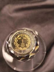 PARA HATIRA PARASI ''ANKARA KEÇİSİ'' 1 TÜRK LİRASI ÖZEL ZARFINDA VE ÇİZİKSİZ  ÇİLLLL  PARADIR   (Anadolu'ya özgü hayvan serisi Hatıra para koleksiyon) 885