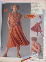 Burda Kadın Moda Dergi 4 Nisan 1984 Almanca türkçe açıklamalı elbiseler,pantolonlar ceketler patronları vardir