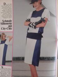 Burda Kadın Moda Dergi 4 Nisan 1984 Almanca türkçe açıklamalı elbiseler,pantolonlar ceketler patronları vardir