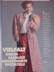 Burda Kadın Moda Dergisi-2 şubat 1987 bluzlar, Etekler, elbiseler, pantolonlar, kız ve erkek çocuk kıyafetleri Almanca Türkçe açıklamalı patronları vardır.