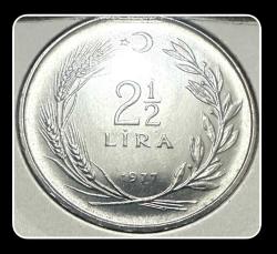 1977 - 2,5 LİRA  “ÇİL+” (TCM77) “T.C Ters”