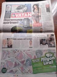 Vatan Gazetesi - 19 Ekim 2009 - Beren Saat'ten Cesur Sahne- Alex De Souza Yok Fenerbahçe Stop - En İyi Kadın Oyuncu Seçilen Nergis Öztürk - Angela Merkel'e Özel Aşı Almanları Kızdırdı - Açılımın En Somut Adımı Atılıyor - PKK'nın Barındığı Kandil ve Mahmur Kampı'ndan 34 Kişilik Bir Grup Bugün Silopi'de Teslim Olacak - Deniz Baykal Dağdan İnmeleri Memnuniyet Verici - Avrasya Maratonunda İntihar