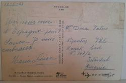 ŞEHİR KARTPOSTALI-MALLARCO'DAN PORTAKAL TOPLAYAN ÇİFTİN GÜNDÜZ GÖRÜNTÜSÜ,ARKASINA YAZILMIŞ,RENKLİ, 10 X 14 CM EBADINDA - 1950'LER, 1960'LAR, 1970'LER, 1980'LER