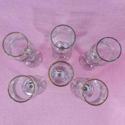 ANTİKA 6 ADET UZUN AYAKLI KADEH BARDAK