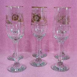 ANTİKA 6 ADET UZUN AYAKLI KADEH BARDAK