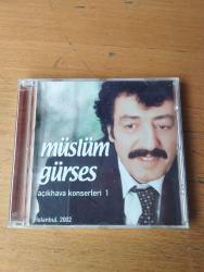 MÜSLÜM GÜRSES * AÇIK HAVA KONSERLERİ 1 * CD ALBÜM * 2002 * BEN İNSAN DEĞİL MİYİM, TANRI İSTEMEZSE, DALGALANDIM DA DURULDUM,,
