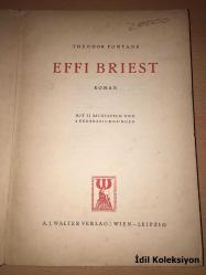 Effi Briest - Theodor Fontane - A.J. Walter Verlag - Almanca Kitap (Hafif Yıpranmalar Mevcut)