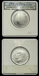1978 Yılı 1 LİRA (ÇİL+) TCM78 “T.C Ters”