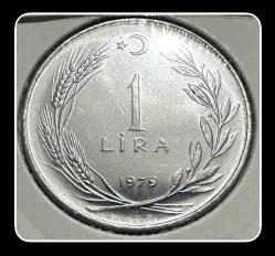 1979 Yılı 1 LİRA (ÇİL) TCM79 “T.C Ters”