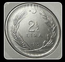 1979 Yılı 2,5 LİRA (ÇİL+) TCM79 “T.C Ters”