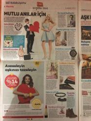 Milliyet Cadde Gazetesi , 11 Şubat 2017 , Sevgililer Günü , Aşk Olsun , Mutlu Anılar İçin , Aşk Menüleri Sunulacak , Japon Lezzetleri Sunuyor , Ev Sıcaklığı , Uygur Kardeşlerden Özel Armağanlar , Çiftler İçin Konaklama , Rüya Gibi Bir Gün , Ekmekten Hediye Olur Mu , Bir Otelden Daha Fazlası