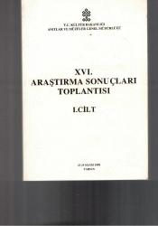 XVI. ARAŞTIRMA SONUÇLARI TOPLANTISI - 1. ve 2.CİLT - İKİ CİLT TAKIM - 25-29 MAYIS 1998 - TARSUS