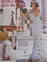 Burda Kadın Moda Dergi haziran 2001 çocuk kıyafetleri,Etekler,ceketler pantolonlar elbiser patronları anlatımı içindedir
