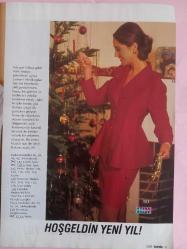 Burda Kadın Moda Dergi 12 Aralık 1992 etekler,ceketler,pantolonlar,elbiseler,bebek bornoz,tulumu,ceketi patronları anlatımı icindedir