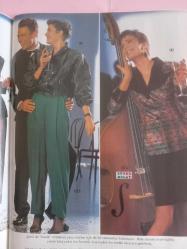 Burda Kadın Moda Dergi 12 Aralık 1992 etekler,ceketler,pantolonlar,elbiseler,bebek bornoz,tulumu,ceketi patronları anlatımı icindedir