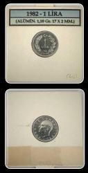 1982 - 1 LİRA (ÇİL+) Alüminyum (TCM82)