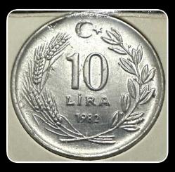 1982 - 10 LİRA (ÇİL) Alüminyum (TCM82)