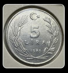 1985 - 5 LİRA (ÇİL) Alüminyum (TCM85)